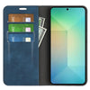 For Samsung Galaxy S25 5G Retro-skin Magnetic Suction Leather Phone Case(Dark Blue)