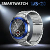 WS-20 1.43 inch IP67 Sport Smart Watch Support Bluetooth Call / Sleep / Blood Oxygen / Heart Rate / Blood Pressure Health Monitor, Steel Strap(Black)