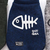 Grey Dog Hoodie, XL | Fishbone Vest, Warm Winter Puppy Coat