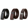 130cm Crocodile Pattern Leather Men Business Belt Without Buckle(Brown)
