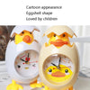 RP001 Cartoon Chicken Eggshell Chicks Alarm Clock Student Gift Children Bedroom Ornaments(Yellow)