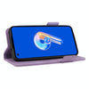 For Asus Zenfone 9 Magnetic Clasp Flip Leather Phone Case(Purple)