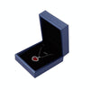 Brush PU Leather Jewelry Box Jewelry Gift Bag, Color: Dark Blue Necklace Box