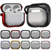 For AirPods 4 TPU Hybrid PC Case with Holder(Dark Blue)