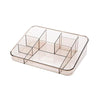 Plastic Multifunctional Dresser Cosmetics Shelf Storage Box(Coffee)