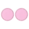2 PCS Car Diamond Anti-skid Soft Rubber Water Cup Mat(Pink)