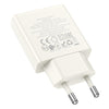 hoco N45 Biscuit PD30W Type-C + QC3.0 USB Charger, EU Plug(White)
