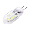 G4 2W 180LM Transparent Cover Corn Light Bulb, 12 LED SMD 2835, AC 220-240V(White Light)