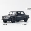 1:36 Alloy Car Model Three Open Door Small Car Toys Cake Ornaments(Black)