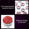 6 in 1 Car Diamond Sticker Set Personality Crystal Decoration (Pink)
