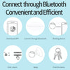 2-Pack Bluetooth Tracker, Key Finder, Phone Locator, Anti-Lost Alarm - White