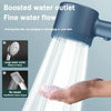 High-Pressure Handheld Shower Head With 5 Spray Modes Filtered Showerhead, Spec:  Kit White