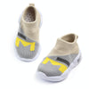 D2232 Breathable Baby Walking Shoes Fly Woven Mesh Children Casual Shoes, Size: 24(Gray)