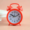 2 PCS Student Bed Small Alarm Clock Desk Alarm Clock(Red)