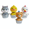 Cute Shaking Head Spring Car Decoration Cake Baking Mini Potted Resin Decoration, Specification: Bears