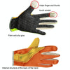 JUNGLE LEOPARD Outdoor Sports Mountaineering Full Finger Gloves Mesh Touch Screen Anti-Skid Gloves, Size: L(Blue+Lake Blue)