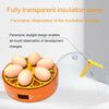 6-Egg Mini Egg Incubator, Digital Incubator with Automatic Temperature Control, EU Plug