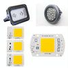 High Power 220V LED FloodlightCool/Warm White COB LED Chip IP65 Smart IC Driver Lamp(15W warm white)