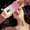 For Samsung Galaxy S9+ Gradient Glitter Flower All-inclusive Phone Case(Pink)