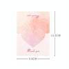 100 PCS A368 Heart Shape Thanks Greeting Card(Happy Birthday)