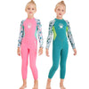 DIVE & SAIL M150556K Shell Pattern Children Diving Suit One-piece Swimsuit Snorkeling Surfing Anti-jellyfish Clothing, Size:S(Green)