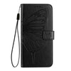 For Asus Zenfone 11 Ultra Embossed Butterfly Leather Phone Case(Black)