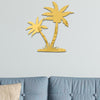 Acrylic Coconut Tree Mirror Stereo Wall Stickers Home Decoration Soft Mirror(Black)