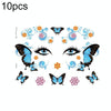10 PCS Waterproof Music Festival Glitter Tattoo Stickers(LG-004)