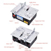S3  96W Liftable Table Mini Table Saw Aluminum Cutting Machine,Spec: Black Standard(EU Plug)