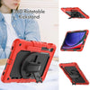 For Samsung Galaxy Tab S9 / S9 FE Silicone + PC Tablet Case(Red+Black)