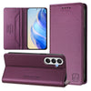 For Samsung Galaxy A05s 4G Global RC01 Dual-Folded Magnetic Suction RFID Leather Phone Case(Violet)