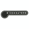 Note Temporary Parking Phone Number Plate Parking Card(Black)