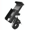 QX-21 Aluminum Alloy Bicycle Shockproof Riding Navigation Mobile Phone Holder(Black)