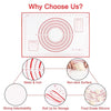 30 x 40cm red Thickened Teflon Non-Stick Mat Silicone Kneading Baking Non-Slip Mat