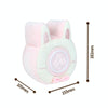 F-CL-03 Plush Cake Rabbit Night Lights Student Dormitory Cute Demon Eye Vibration Clock Light(Strawberry Rabbit)