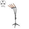 LED Growth Lamp Full-Spectrum Floor Tripod Plant Lamp Indoor Breeding Folding Filling Light, Specification: Four Head UK Plug