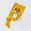 Cartoon Cute Baby Girls Soft Cotton Tight Pantyhose, Size:M(Yellow)