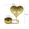 Christmas B Gold DH2303-03 Metal Retro Iron Art Candlesticks Ornament Table Candle Cup Decoration Props