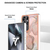 For Samsung Galaxy S25 Ultra 5G Electroplating Marble Dual-side IMD Phone Case(Rose Gold 015)