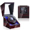 Watch Shaker Automatic Mechanical Watch Rotating Motor Winding Box, US / EU / UK Plug(Ebony)