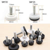 40 PCS Adjustable Foot Pad Furniture Screw Support Stub, M8x25
