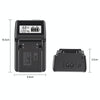 F550/F750/F970 LCD Single Charger Camera Battery Charger, EU Plug