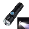 White Light Retractable Flashlight, Cree Q5 LED 3-Mode with Lanyard(Black)