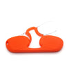 Clip-nose Reading Glasses Portable Reading Mirror No Mirror Leg Glasses, Degree: +150(Orange)