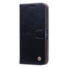 Business Style Oil Wax Texture Horizontal Flip Leather Case for Xiaomi Redmi 7A, with Holder & Card Slots & Wallet(Black)