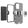 For Xiaomi Redmi Note 12 4G Global Magnetic Ring Holder PC + TPU Phone Case(Black)