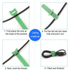 20pcs Nylon Fixed Packing Tying Strap Data Cable Storage Bundle, Model: 12 x 200mm Red
