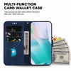For Realme 13+ Global Little Tiger Embossed Leather Phone Case(Dark Blue)