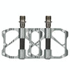 PD-R87C  1 Pair PROMEND Bicycle Road Bike Mountain Bike 3 Palin Carbon Fiber Bearing Pedal(Silver)