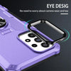 For Samsung Galaxy S25+ 5G Ring Holder Armor Hybrid Phone Case(Purple)